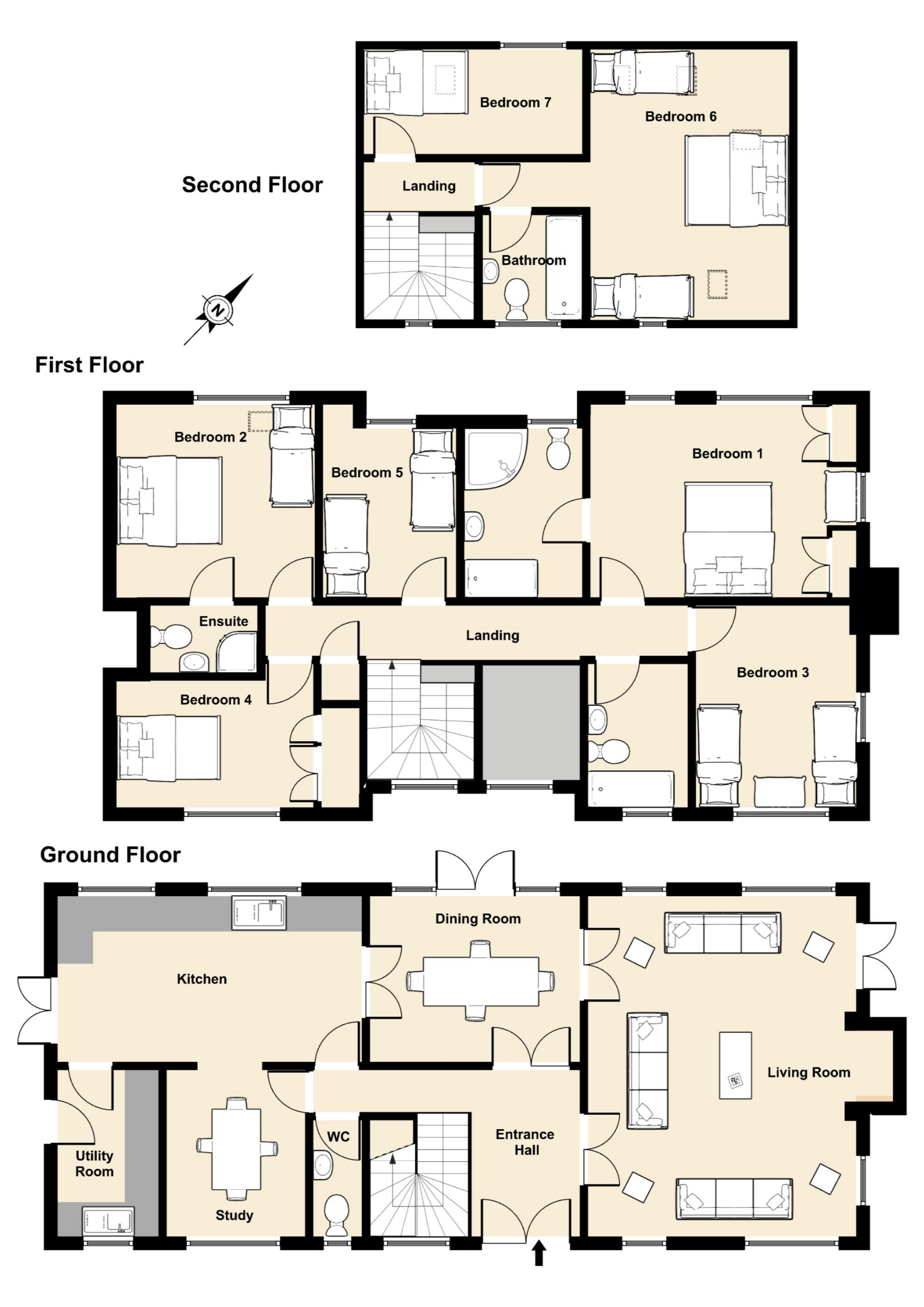 Farmhouse floor plans.